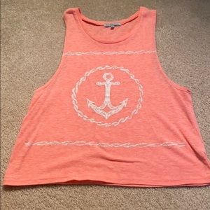 Anchor Salmon Colored Tank Top